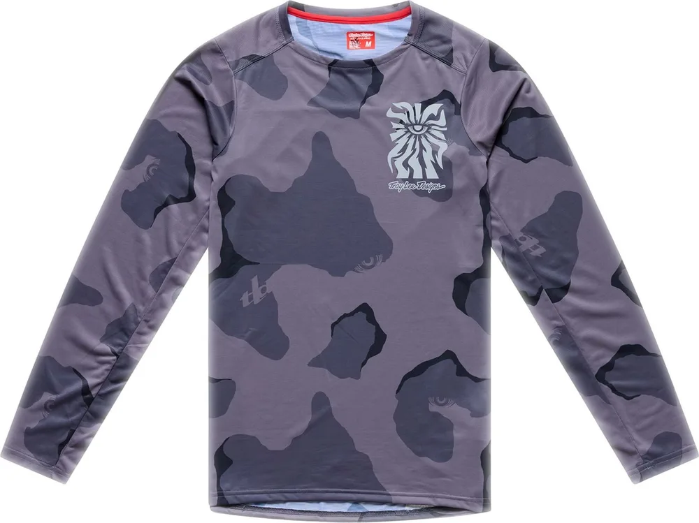 Pánsky dres s dlhým rukávom TLD Skyline Pro Flow Camo Carbon