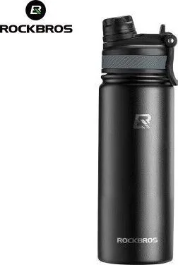 Fľaša termo nerezová RockBros, čierna, 550 ml
