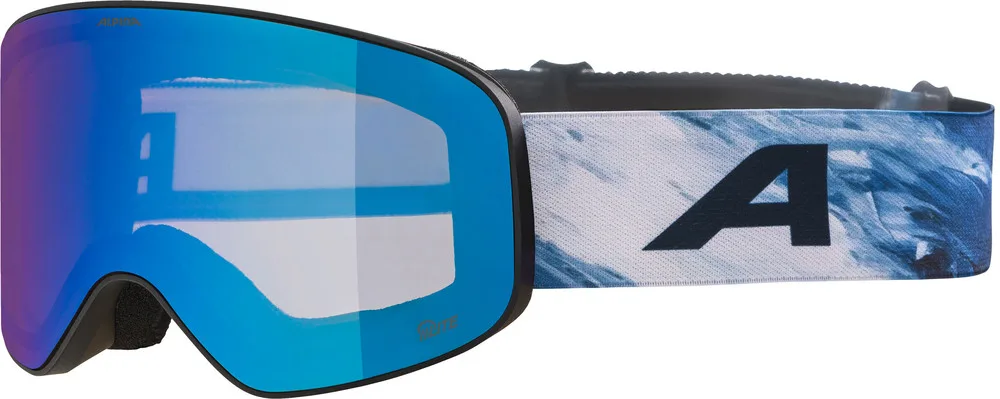 ALPINA Lyžiarske okuliare SLOPE black-blue matt Q-LITE blue