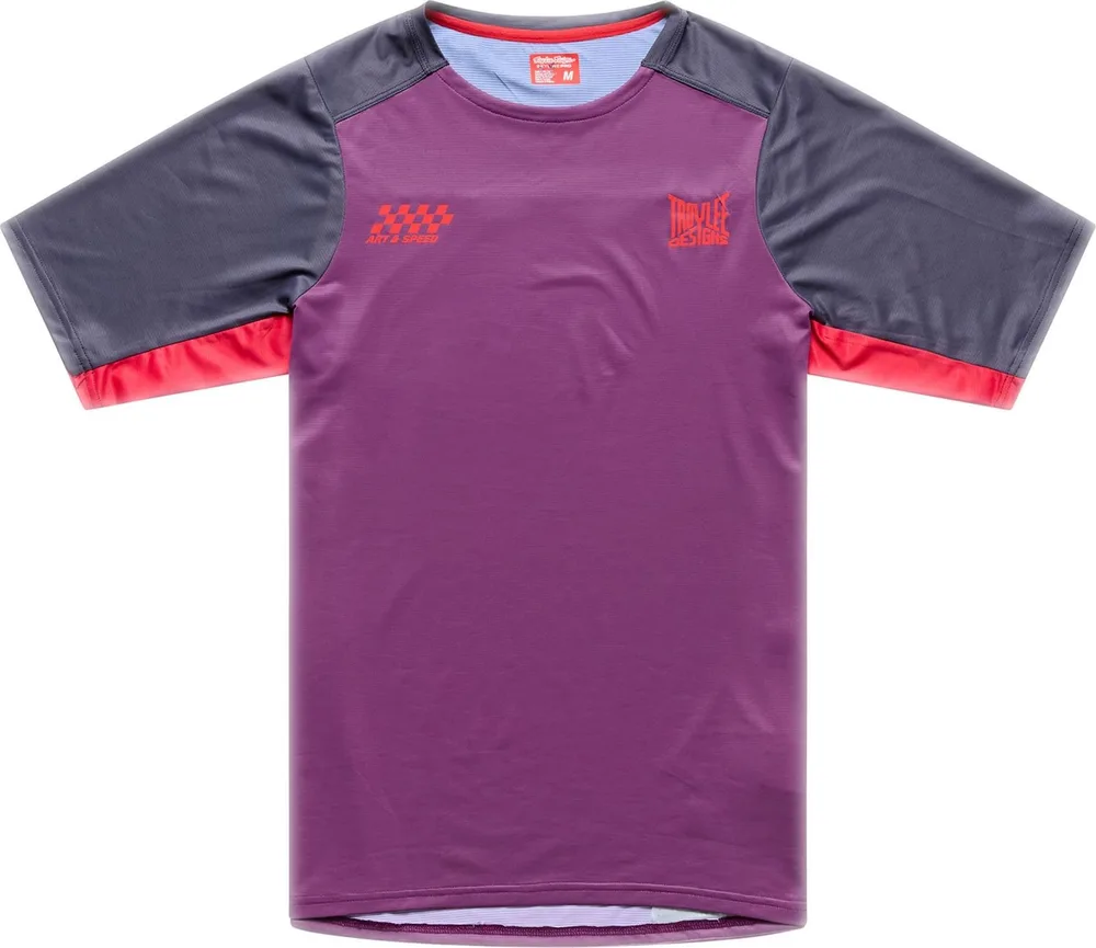 Pánsky dres s krátkym rukávom TLD Skyline Pro Fangs Sangria