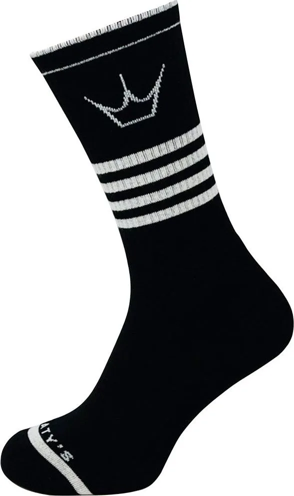 Ponožky Peaty's Shredsocks Band Black / White (PPW-SCK-BND-BK/WT-10)