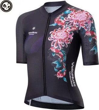 Cyklistický VeloNut dres dámsky, veľ.M s krátkym rukávom, čierny
