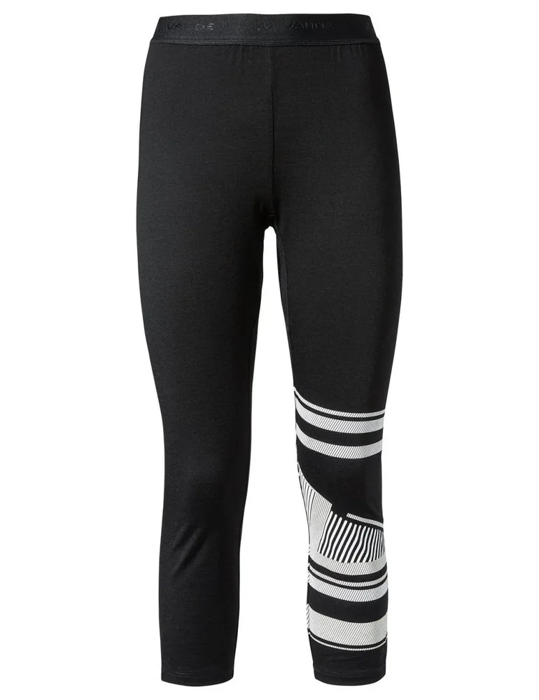 Vaude termo spodky Monviso Wool 3/4, dámske, black