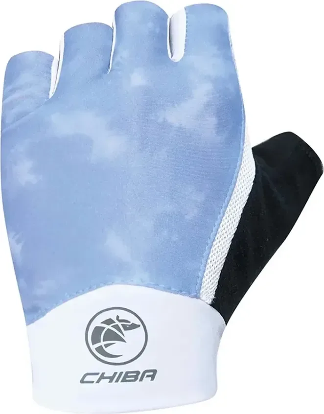 Chiba Cyklistické rukavice Lady Tie Dye BLUE M, Modrá
