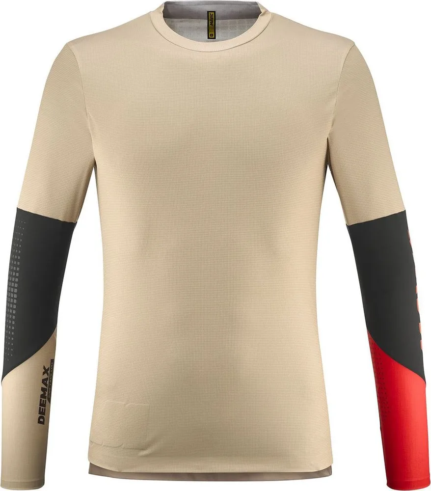Pánsky dres s dlhým rukávom Mavic Deemax Enduro Pro White Pepper/Spicy Orange