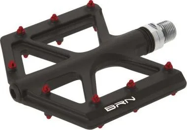 Pedál Flat BRN PL,LSL, 9/16, vymeniť.červené piny