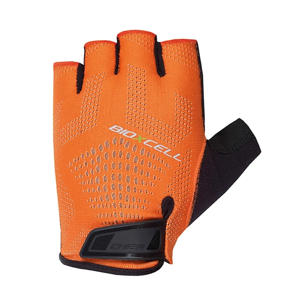 Chiba Cyklistické rukavice BioXCell Super Fly ORANGE/BLACK M, Oranžová