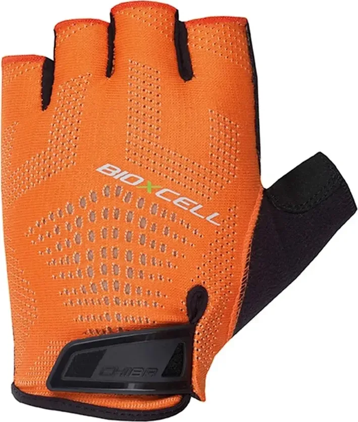 Chiba Cyklistické rukavice BioXCell Super Fly ORANGE/BLACK M, Oranžová
