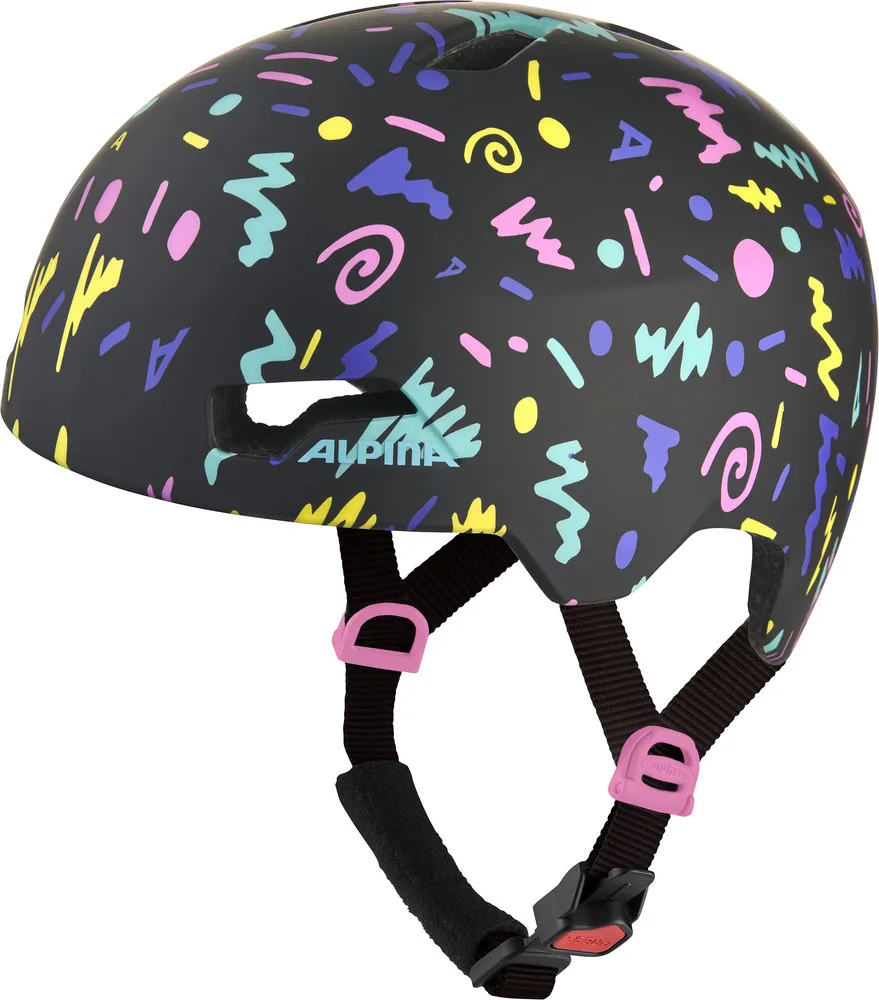ALPINA Cyklistická prilba HACKNEY čierna (black-confetti matt)