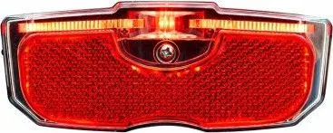 Svetlo zadné steady-light na nosič 1LED, 1F s odrazkou, 1LED, 1F . V cene výrobku je zahrnutý recykl.pop.pre SR v sume 0,1248 €/