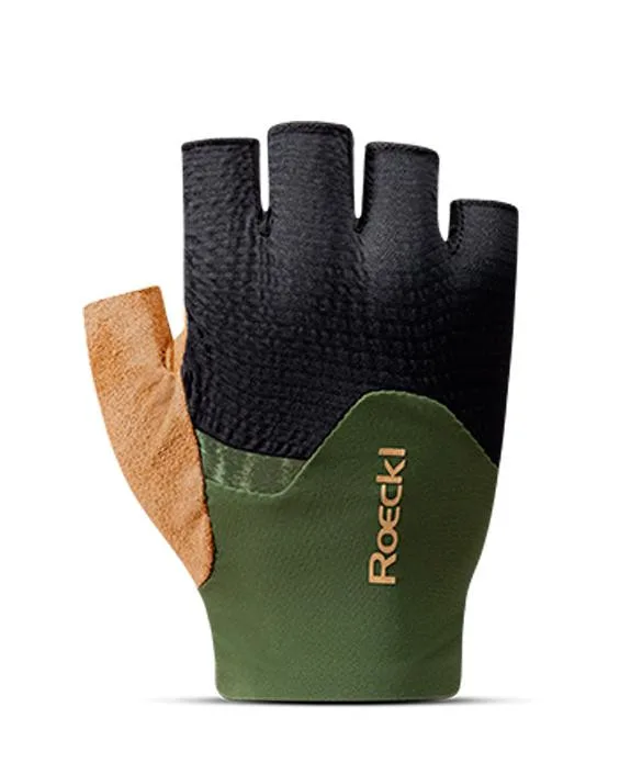 Roeckl cyklistické rukavice Imatra 2, zeleno-čierne ( chive green/black )