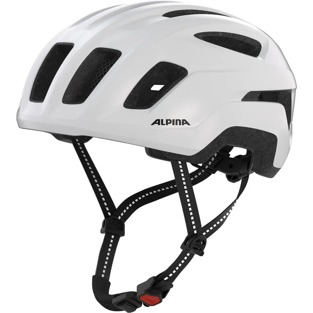 ALPINA Cyklistická prilba PARANUS URBAN biela lesklá (white gloss)