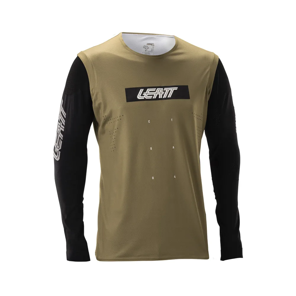 LEATT dres krátky rukáv MTB Gravity 8.0, Race Brown