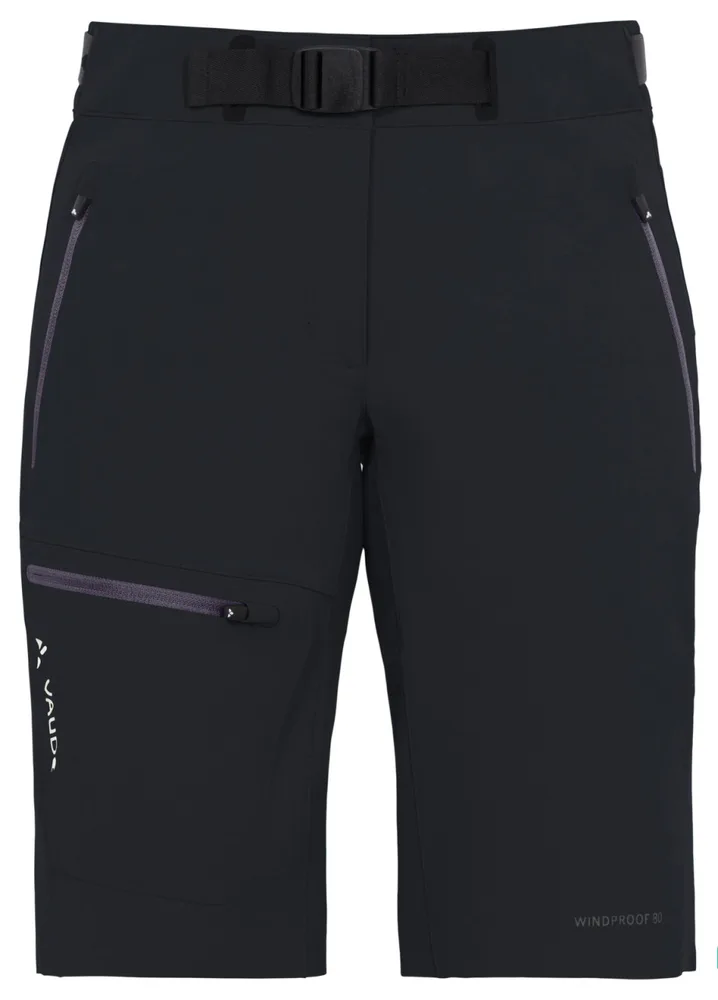 Vaude kraťasy Badile, dámske, čierne (black/black)