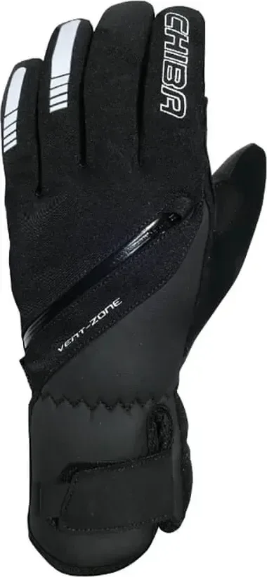 Chiba Zimné cyklistické rukavice City Liner BLACK L, Čierna