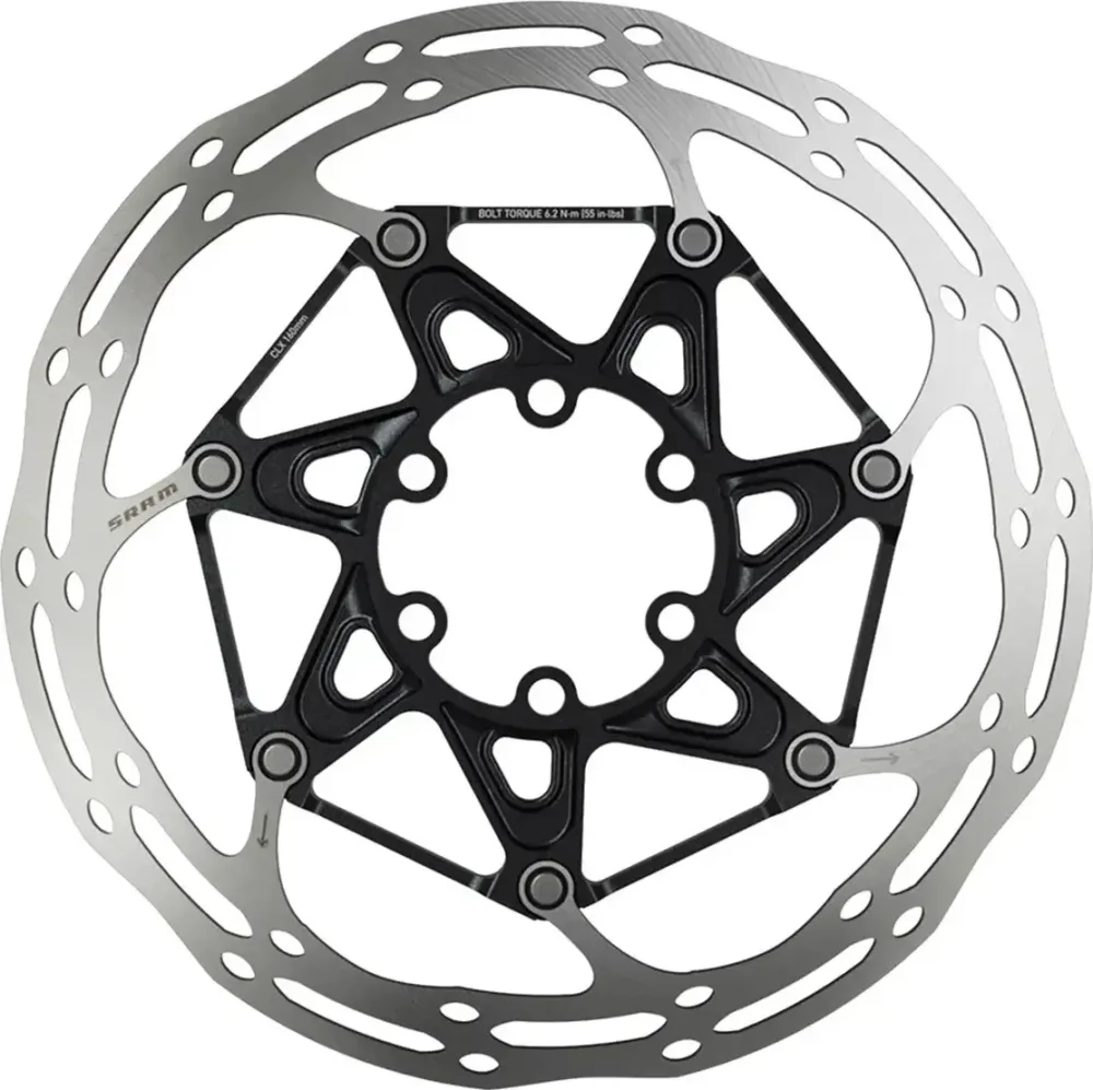 Brzdový kotúč so skrutkami SRAM CLX 160 BLK Rounded