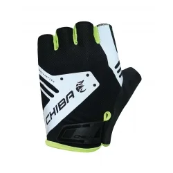 Chiba Cyklistické rukavice Air Plus Reflex YELLOW L, Čierna/Žltá