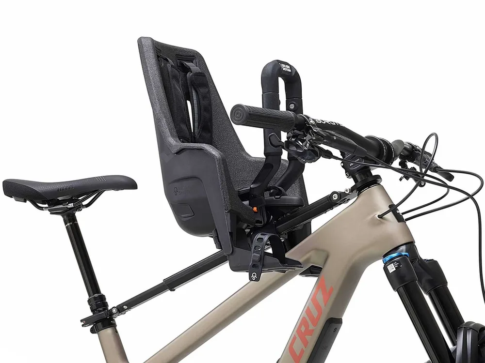 Kids Ride Shotgun MTB cyklosedačka Pro EVO, Čierna