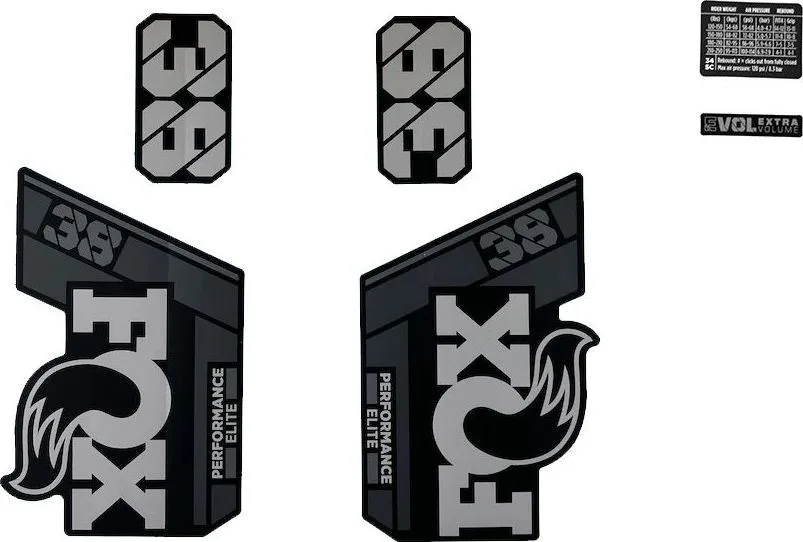 Sada nálepiek pre vidlicu FOX Float 38 Performance Elite (2025-2026)
