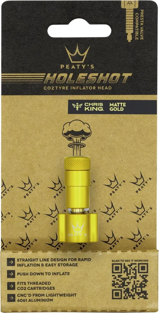 Hlavica CO2 pumpy Peaty's Holeshot Gold