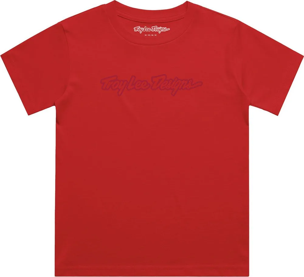 Detské tričko s krátkym rukávom TLD Signature Scarlet