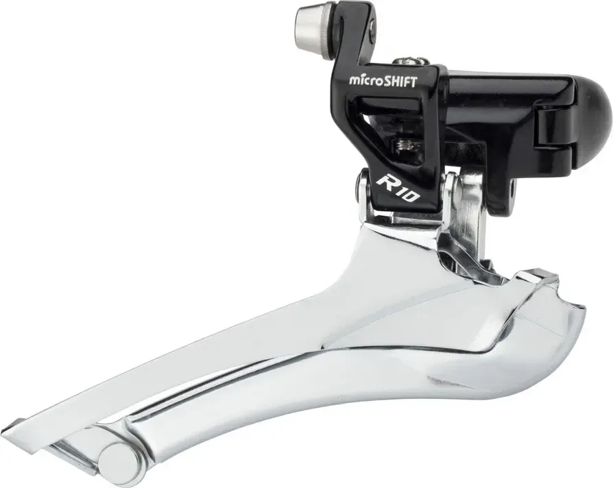 microSHIFT prešmykač R10 FD-R712-B-BK 2x10 na objímku