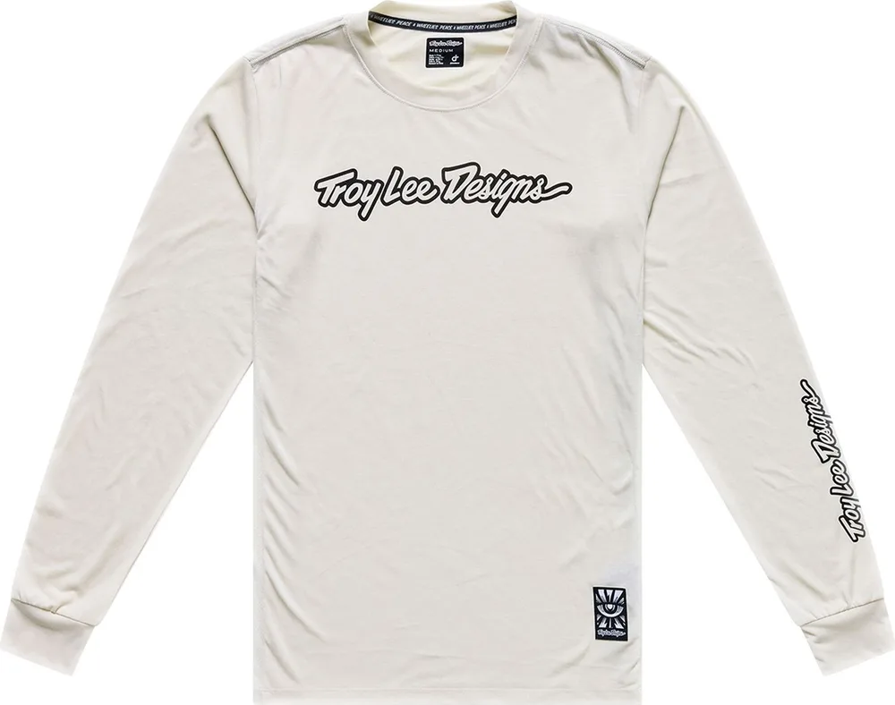 Pánsky dres s dlhým rukávom TLD Skyline Ride Tee Signature Pumice