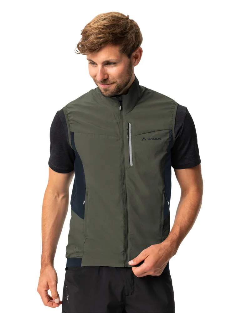 Vaude cyklistická vesta Kuro Air, pánska, khaki