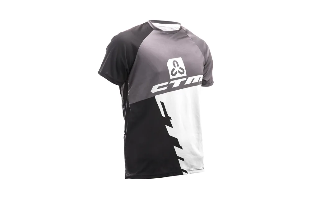 Dres CTM 2017 Enduro line, krátky rukáv, čierna/biela S
