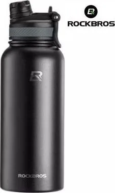 Fľaša termo nerezová RockBros, čierna, 1200 ml