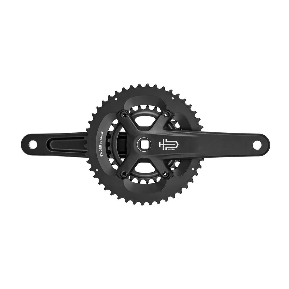 microSHIFT kľuky SWORD BLACK 2x9 46x29z. 172,5 mm