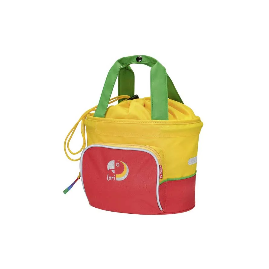 KLICKfix Lori Shopper detský batoh 4l Červená, Zelená/Modrá/Červená/Fialová