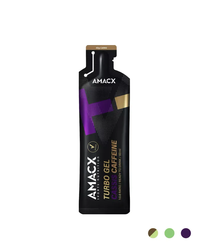 AMACX Turbo Gel Cassis Kofeín 60ml (čierne ríbezle)