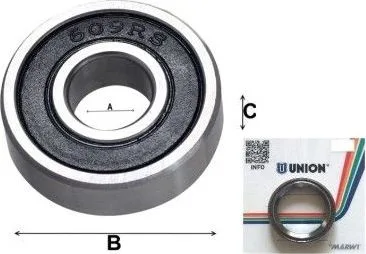 Ložisko CB-056 609 2RS, 9x24x7 mm