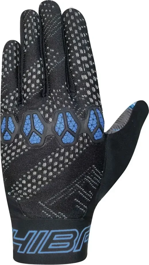 Chiba Detské cyklistické rukavice Trinity Youth BLACK-BLUE XS/S, Čierna/Modrá