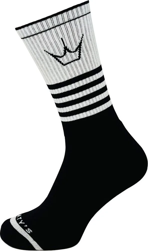 Ponožky Peaty's Shredsocks Band White / Black (PPW-SCK-BND-WT/BK-10)