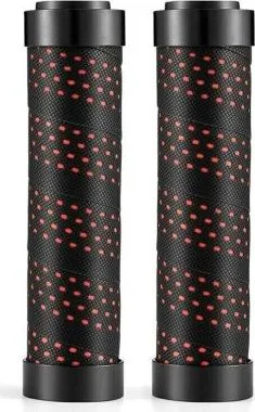 Rukoväť RockBros AL.skrutkovacia čierno červená, 130mm