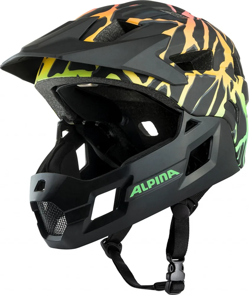 ALPINA Cyklistická prilba RUPI fading-neon mat