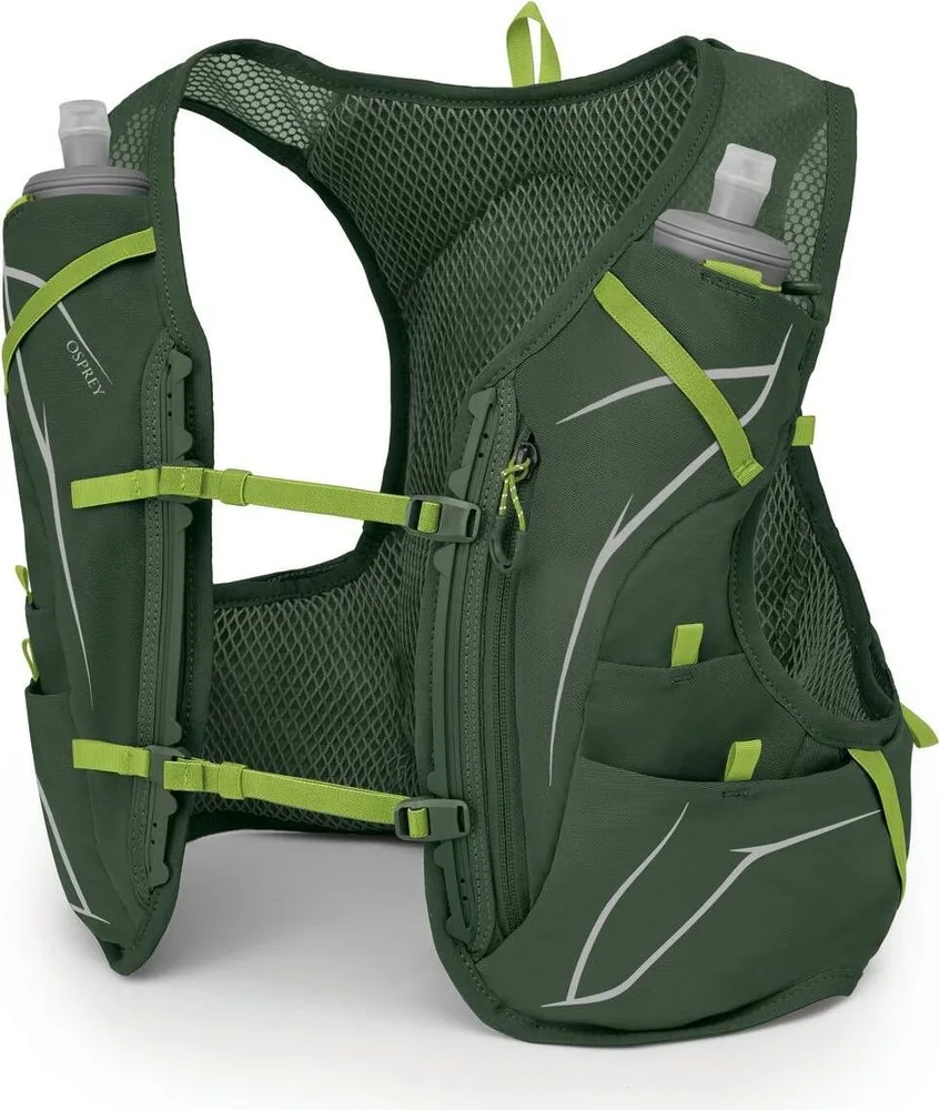 Bežecká vesta Osprey Duro 6 s fľašami Seaweed Green/Limon