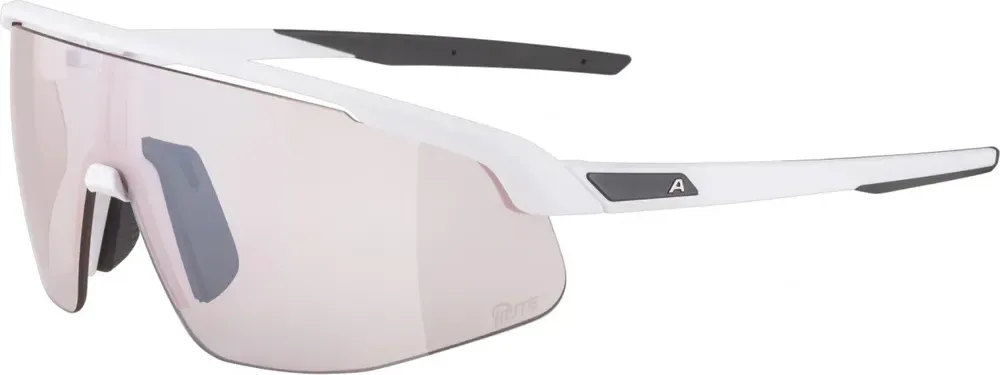 ALPINA Okuliare TURBO PRO white matt Q-LITE pink