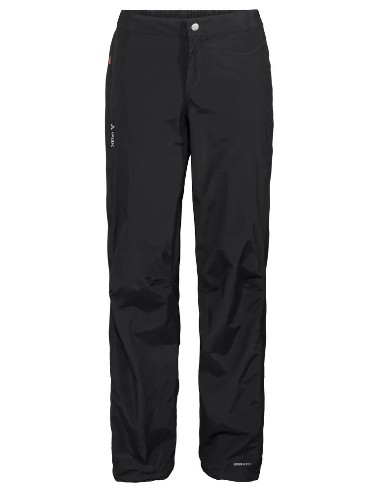 Vaude cyklistické nepremokavé nohavice Yaras Rain Zip III, dámske, black