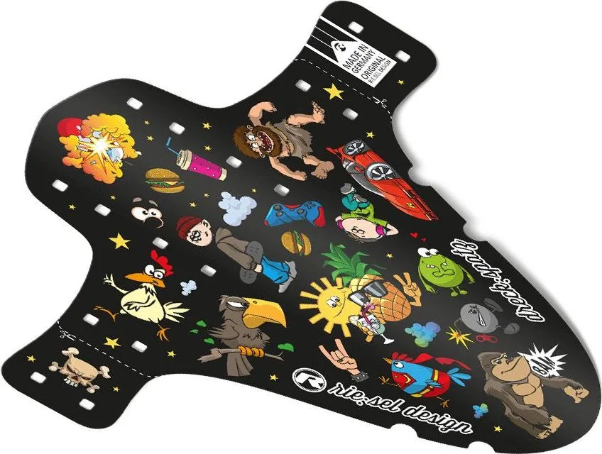 Predný blatník RIESEL Dreck:spatz Junior, Stickerbomb