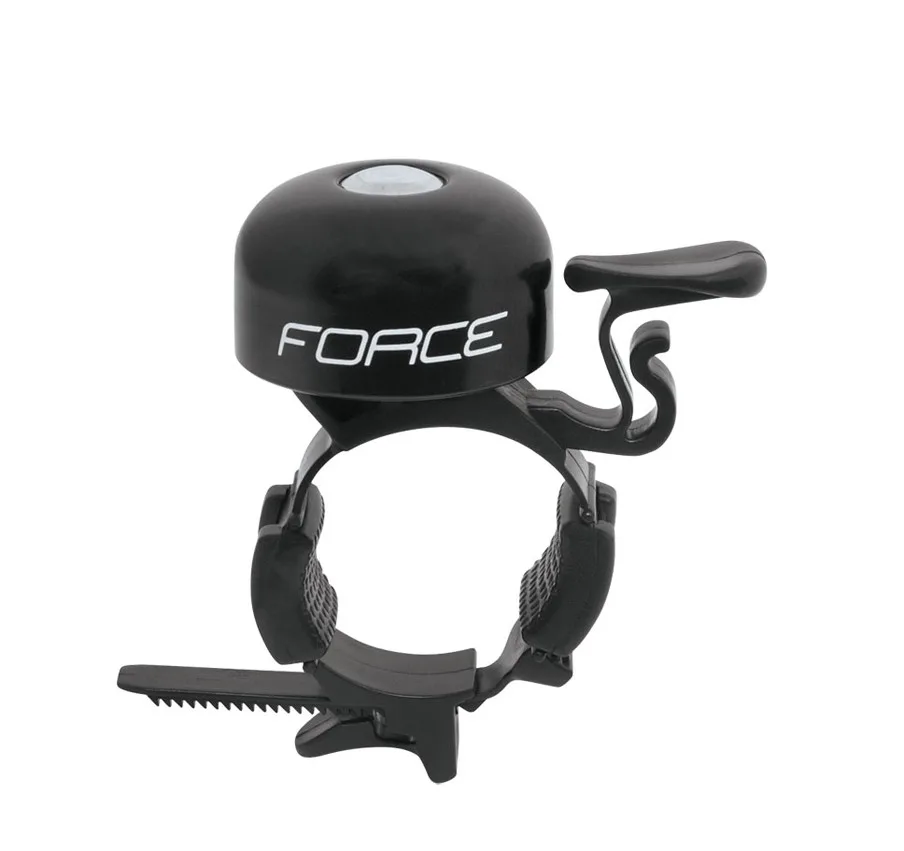 FORCE zvonček Fe / plast 22,2-31,8mm, čierny