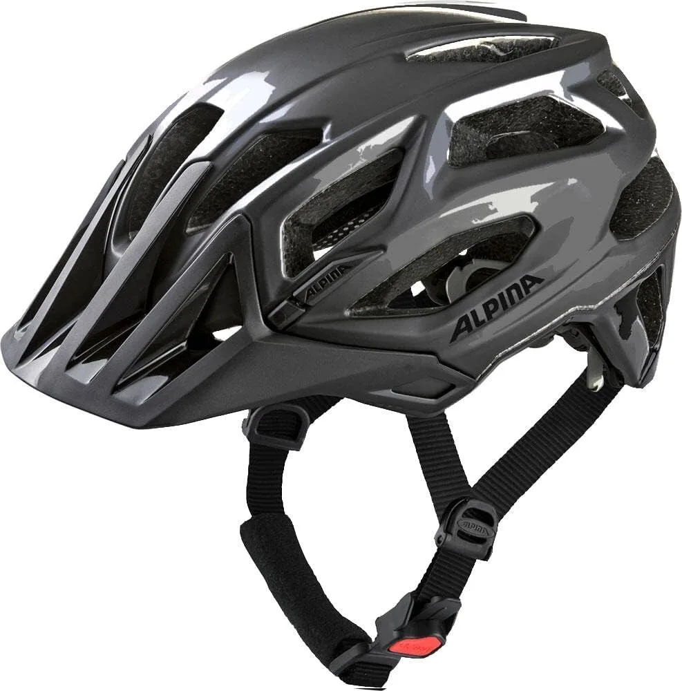 ALPINA Cyklistická prilba Garbanzo dark - silver gloss
