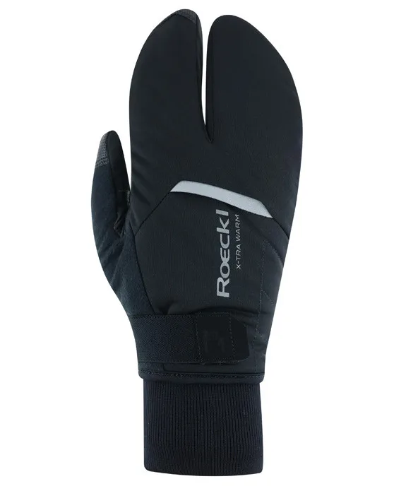 Roeckl cyklistické rukavice zimné Villach 3 Lobster, unisex, black