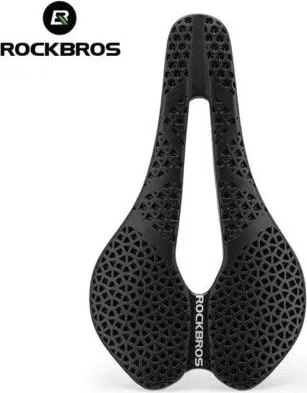 Sedlo RockBros carbon 3D s otvorom, bez zámku, čierne