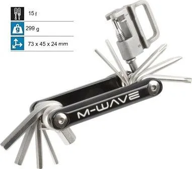 Nár. multifunkčné skladacie 15 funkčné, M-Wave