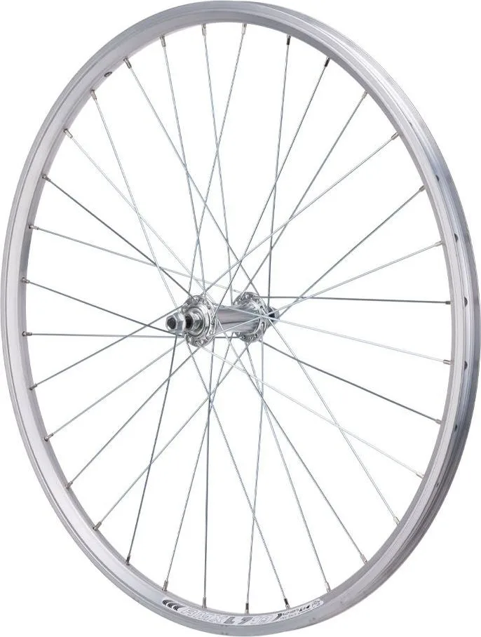 Koleso P 559x20, strieborné, V-brake, 36H, maticové, AV