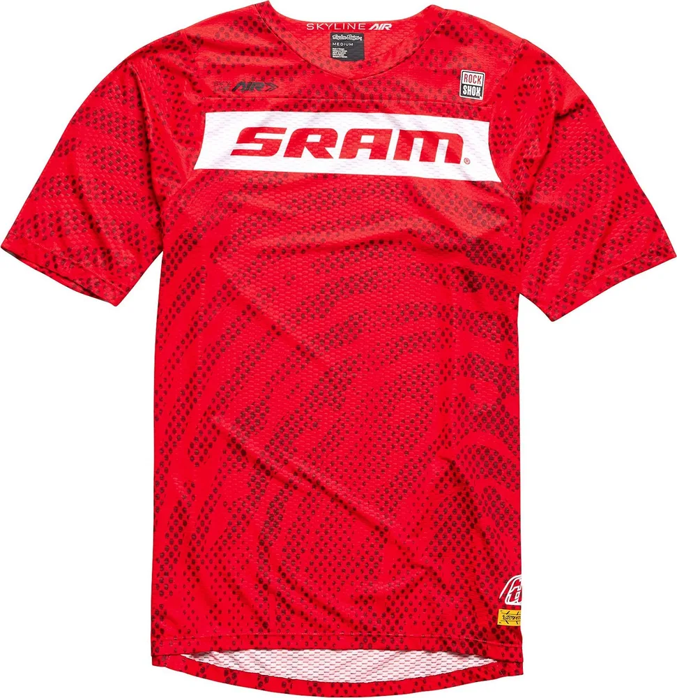 Dres s krátkym rukávom TLD Skyline Air SRAM Roots Fiery Red