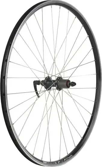 DEMA koleso Standard 28" zadné, čierne GBS, kazetové QR, nerez